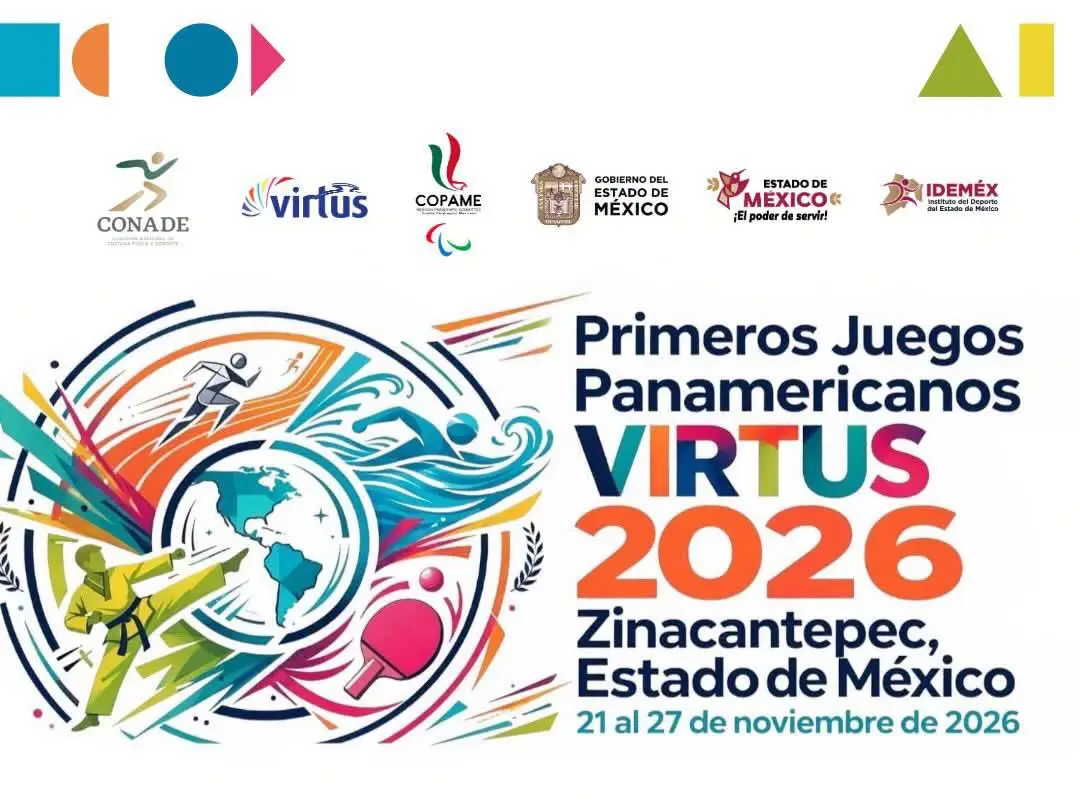 Cartel Oficial Primeros Juegos Panamericanos VIRTUS 2026 Zinacantepec Estado de México